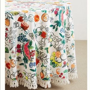 Anthropologie Vine Fruit Tablecloth